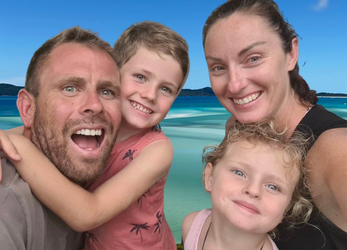 Happy Family on their beach Holiday