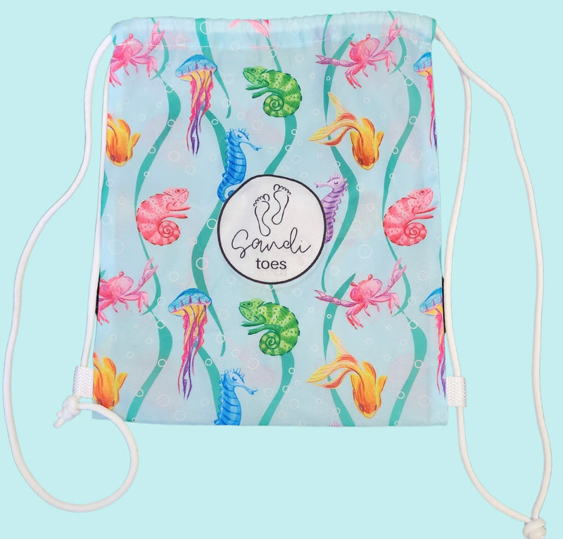 Earth and Sea wet bag with draw strings